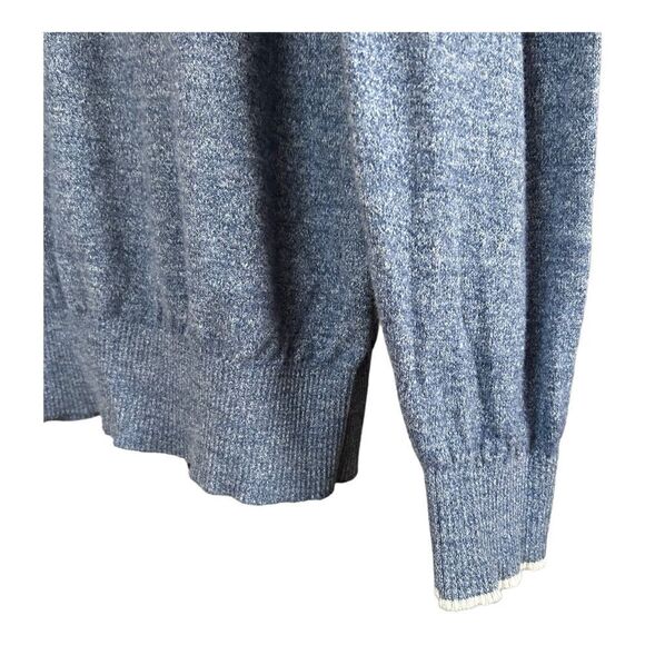 RODD & Gunn Crew Neck Cotton Sweater Blue Gray Relaxed Fit Lightweight Mens L - Picture 4 of 7